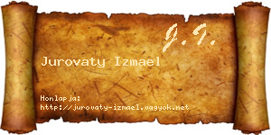 Jurovaty Izmael névjegykártya